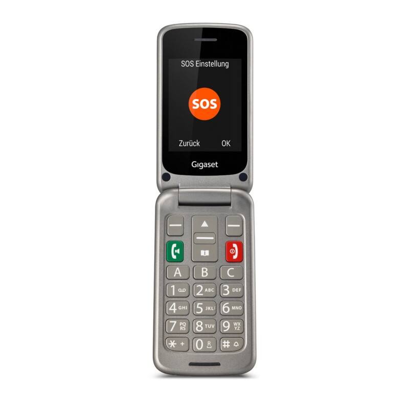 Gigaset GL590 32 GB 0,3 Megapixel 7,1 cm (2,8 Zoll) Mobiltelefon Mobiltelefon Silber