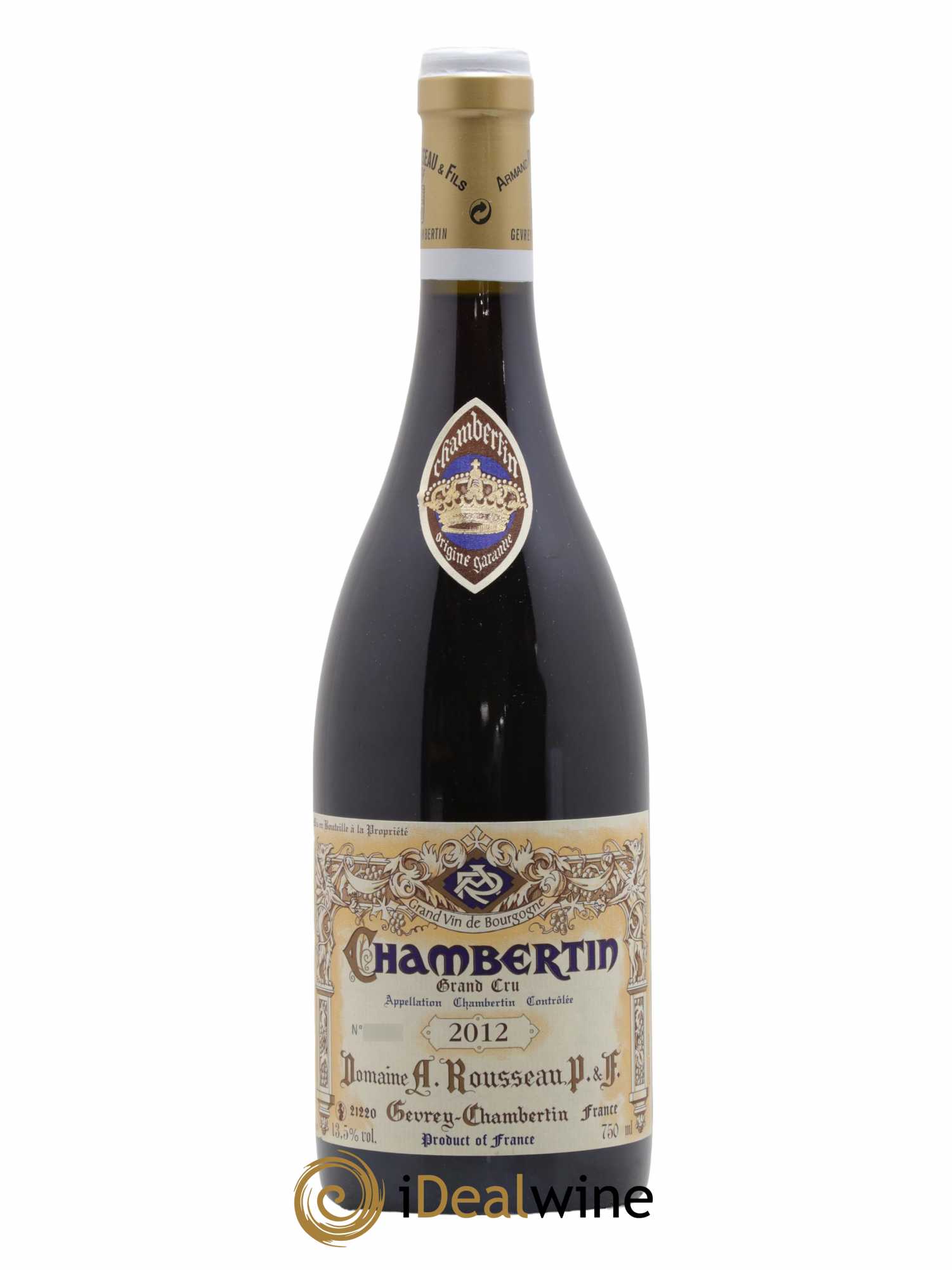Chambertin Grand Cru Armand Rousseau (Domaine)  2012 - Lot de 1 Bouteille