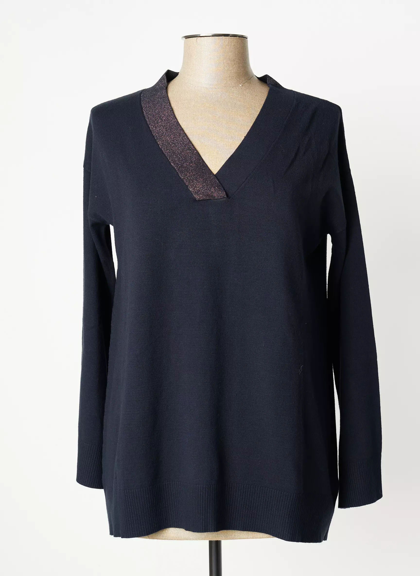 Quilisia Pull Tuniques Femme couleur bleu