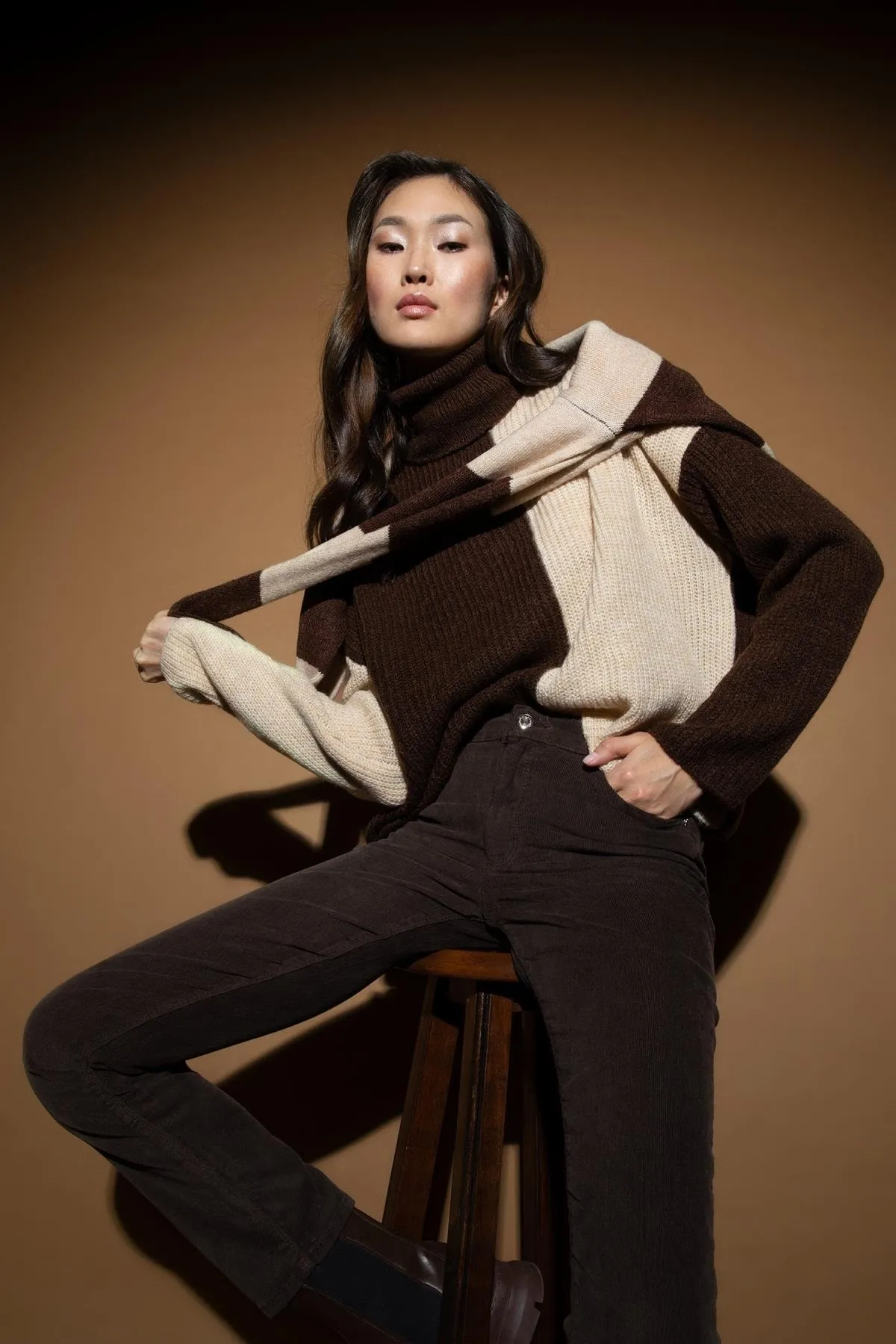 DeFacto  Relax-Fit-Pullover aus Selanik-Stoff mit halbem Rollkragen