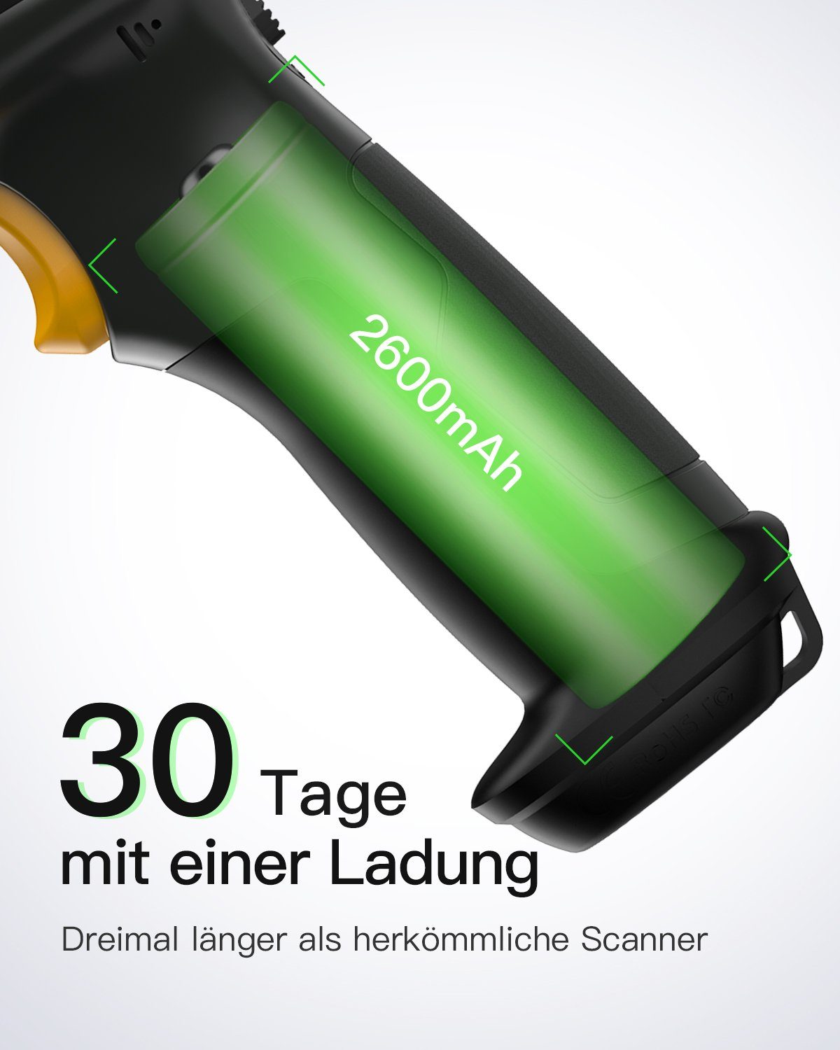Inateck Barcode Scanner Bluetooth, 1D Wirless Barcode Scanner Handscanner