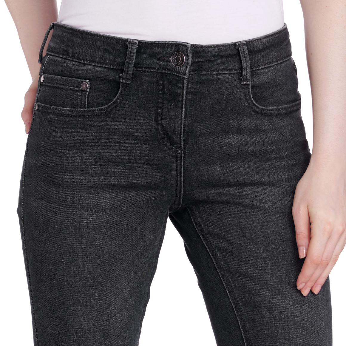 Damen Straight-Jeans im 5-Pocket-Style