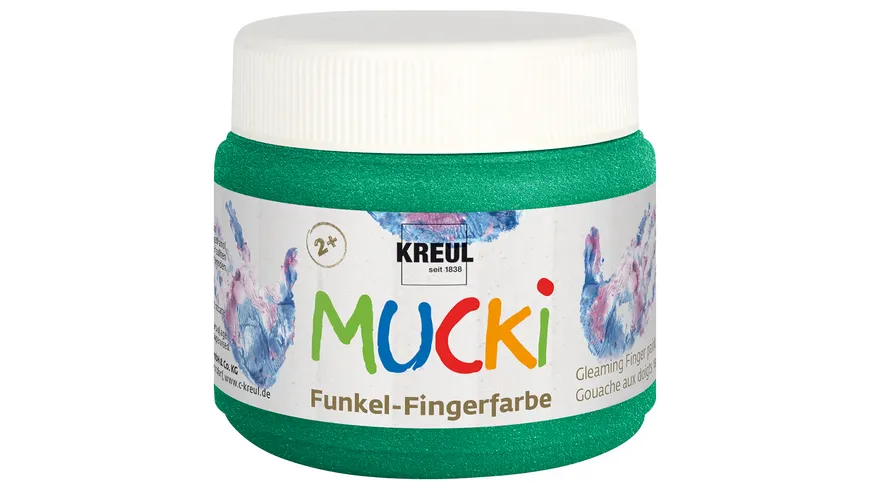 KREUL Mucki Funkel Fingerfarbe 150 ml 150 ml smaragdgrün