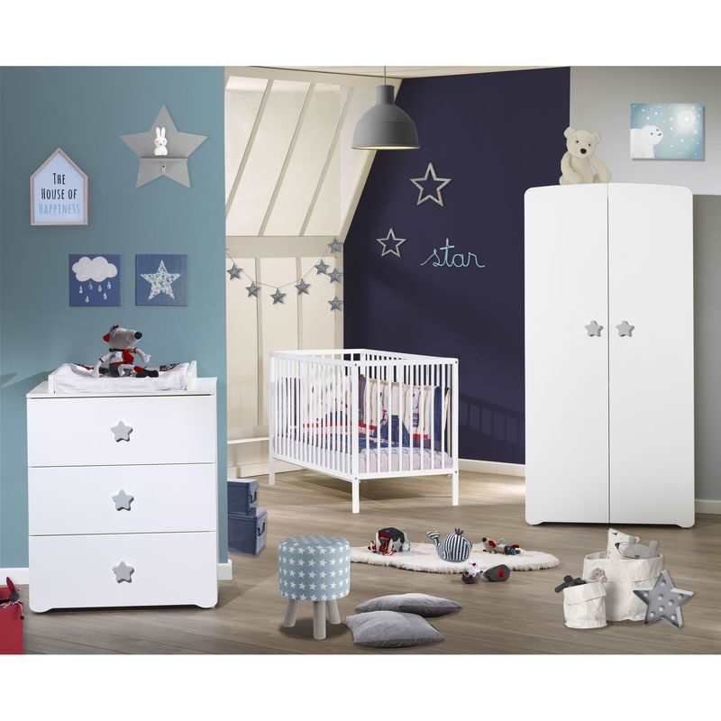Lit bébé 120x60 First blanc