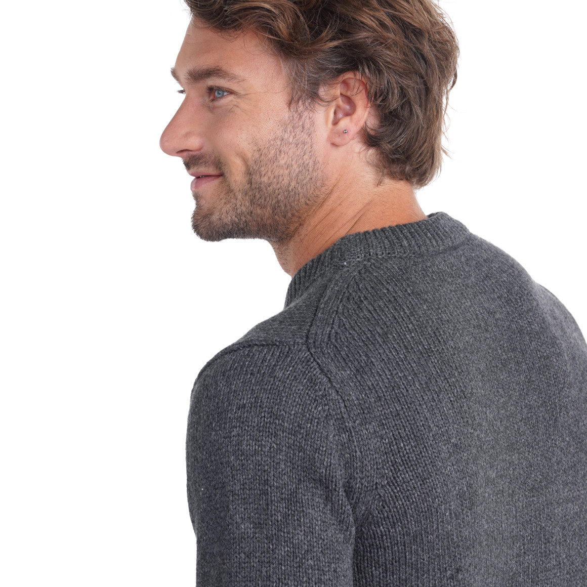 Herren Strickpullover unifarben