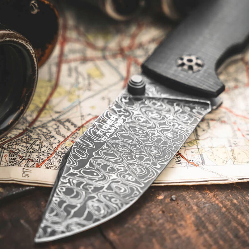 B&ouml;ker Messer Tiger Damast B&ouml;ker