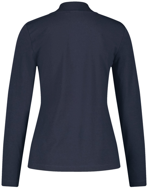 Langarmshirt aus Jersey mit Turleneck