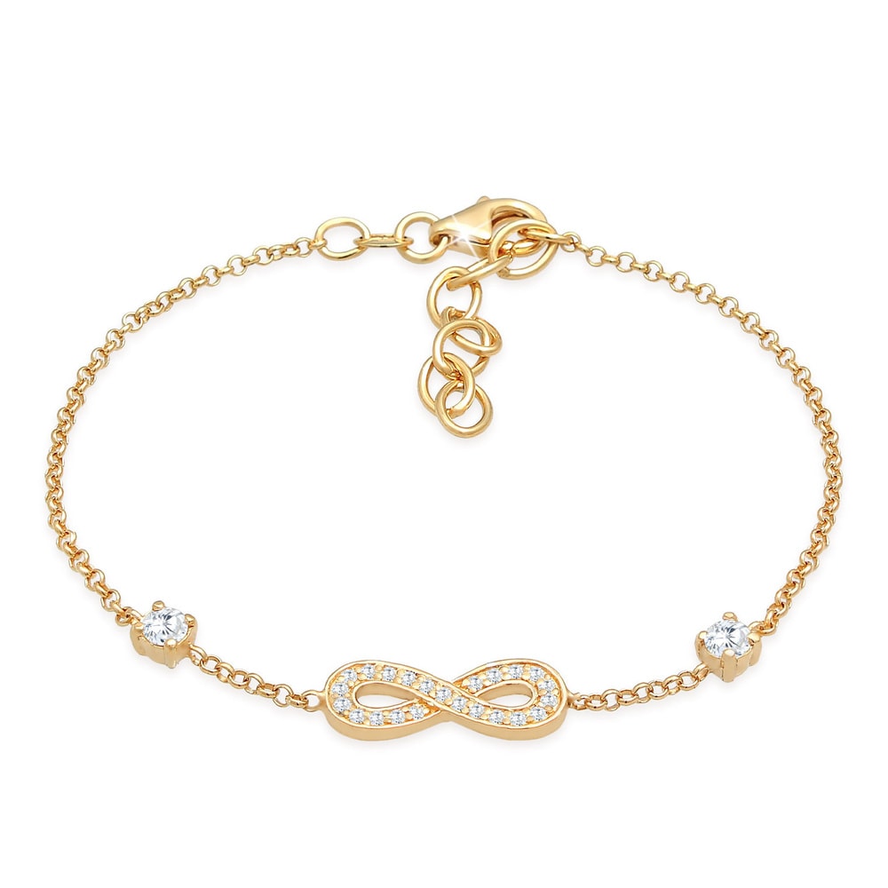 Nenalina Nenalina Bracelet Infinity Unendlichkeit Zirkonia 925 Silber Bracelet