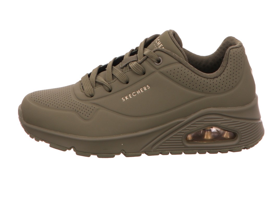 SKECHERS Freizeit Schnürer khaki UNO - STAND ON AIR