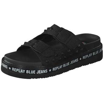 Replay Hackberry Pantolette in schwarz