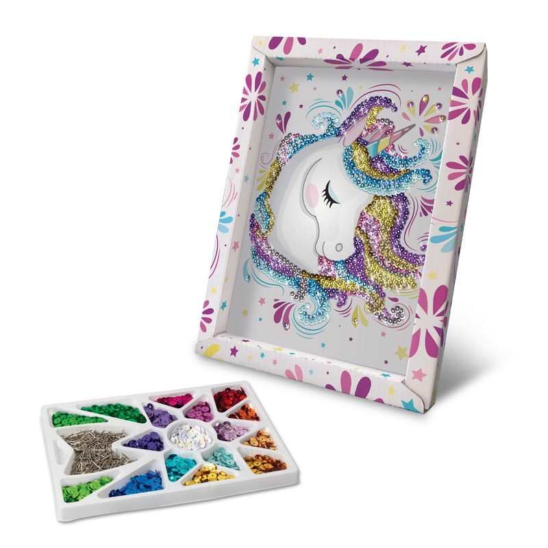 Tableau sequins Licorne