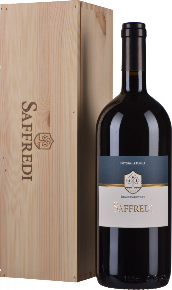Fattoria Le Pupille Saffredi Magnum 2021 in Holzkiste