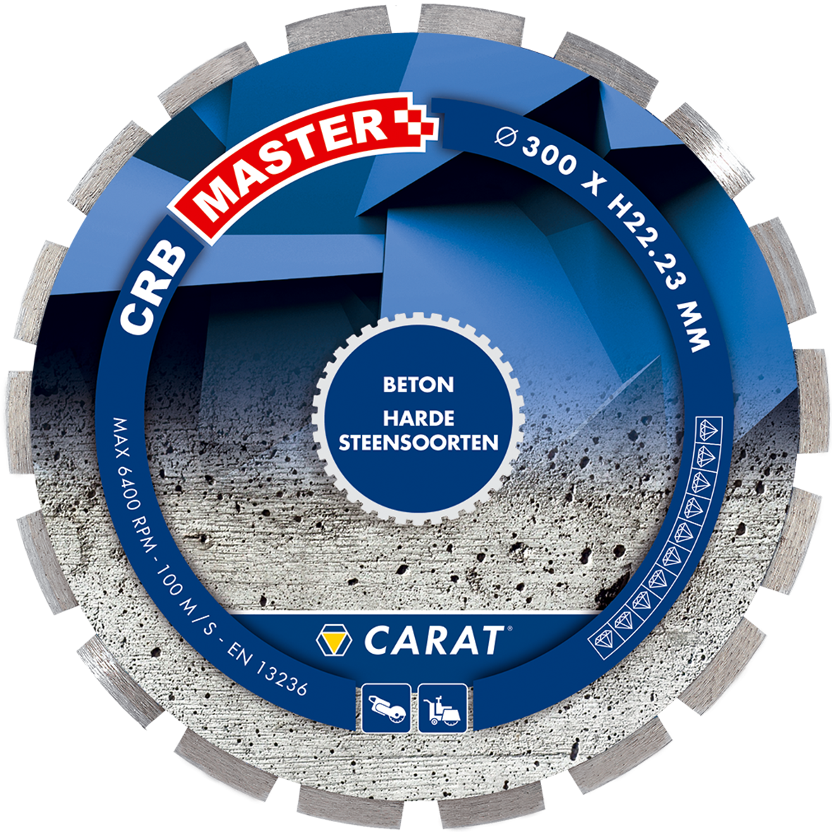 Lamă de ferăstrău diamantată Carat CRBM400200 BETON CRB MASTER, 400x20.0 MM