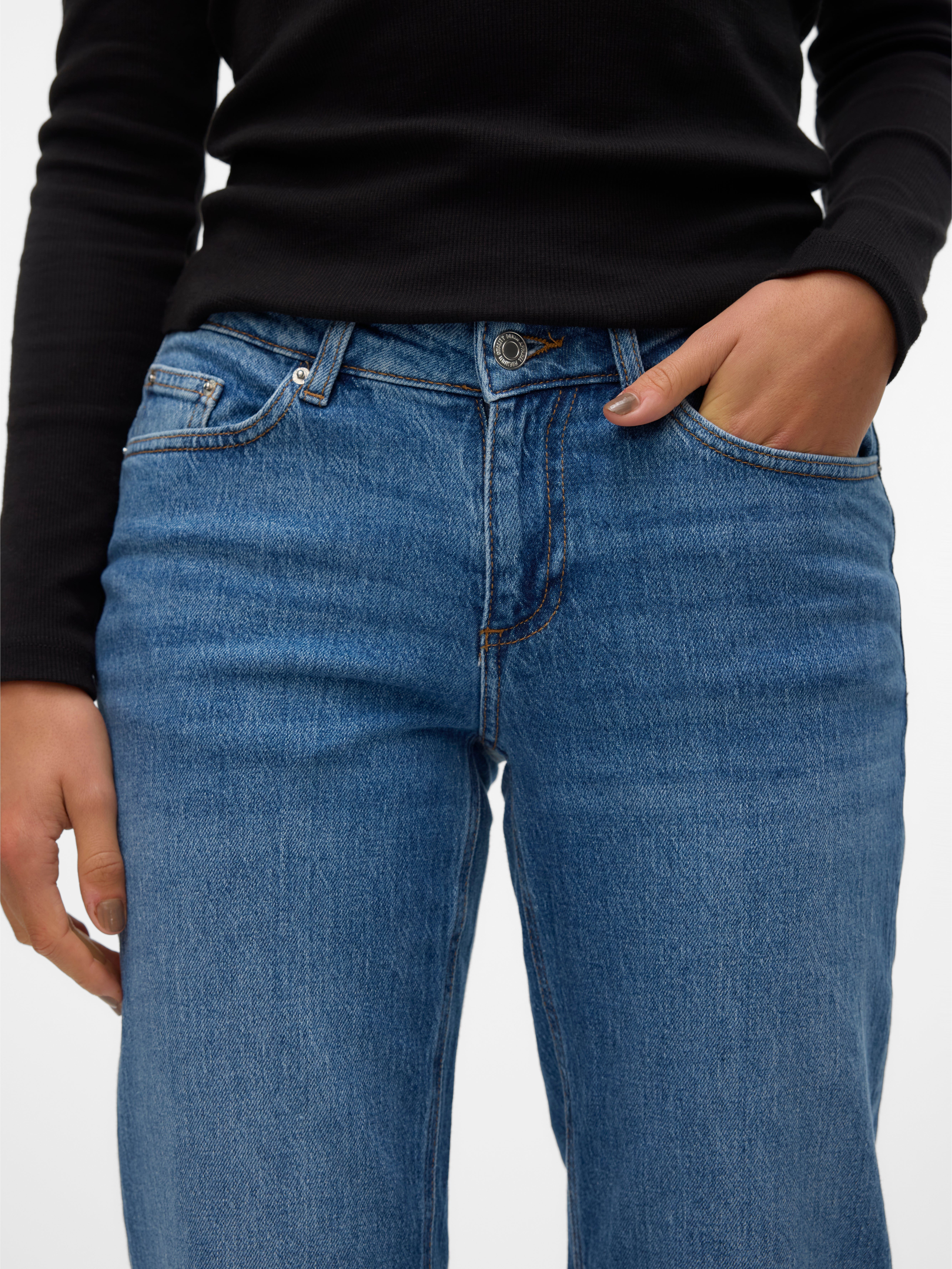 VMJADA Mid Rise Gerade geschnitten Jeans
