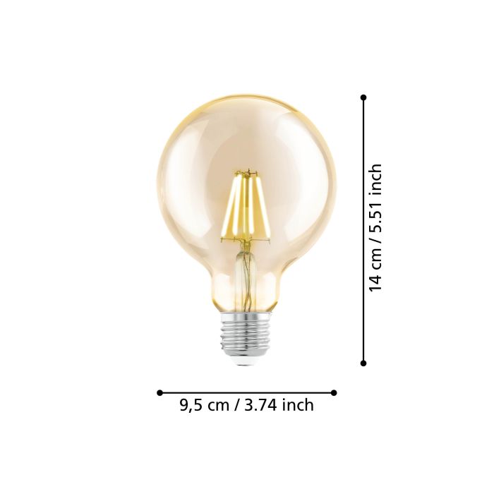 EGLO E27 LED Filament Leuchtmittel Amber