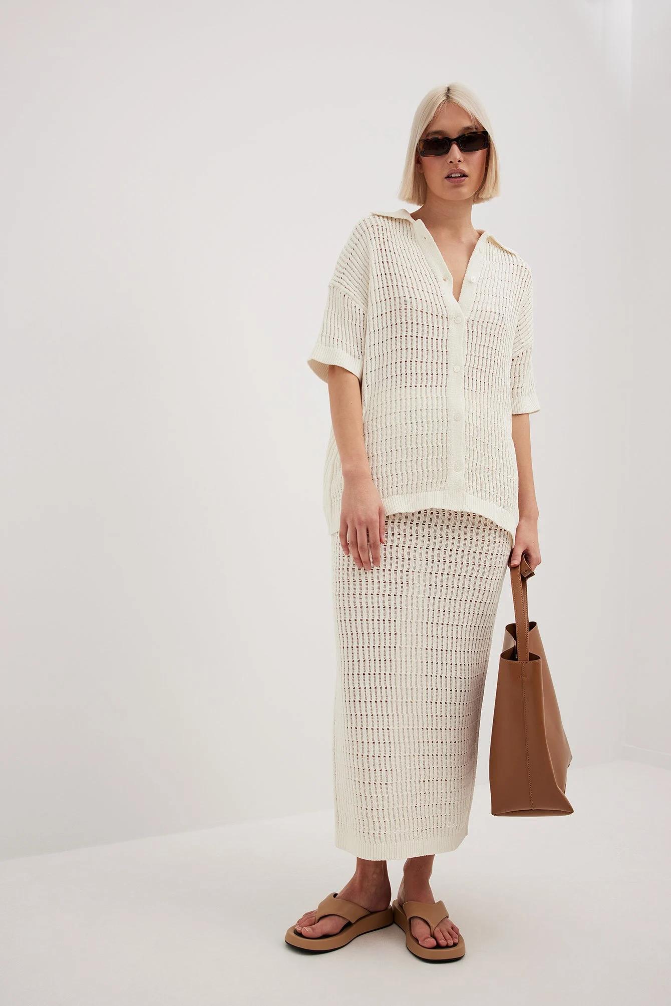 Chenille Knitted Maxi Skirt