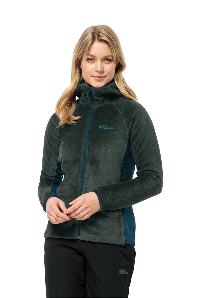 ROTWAND HOODED FZ W Fleecejacke Damen