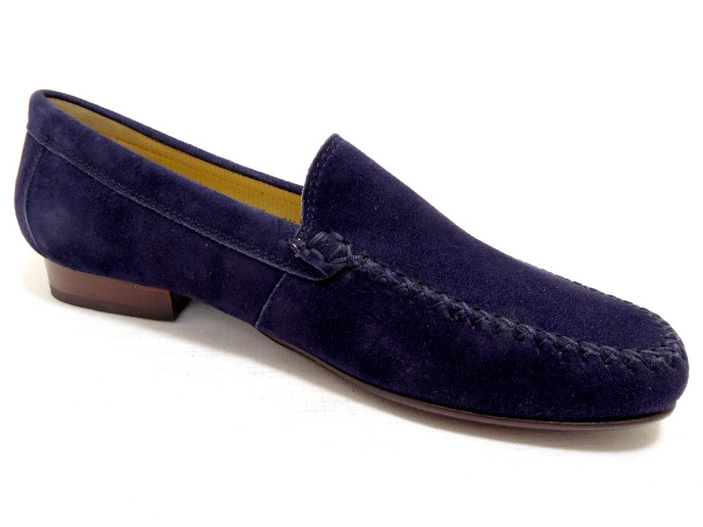 SIOUX Klassische Slipper blau campina