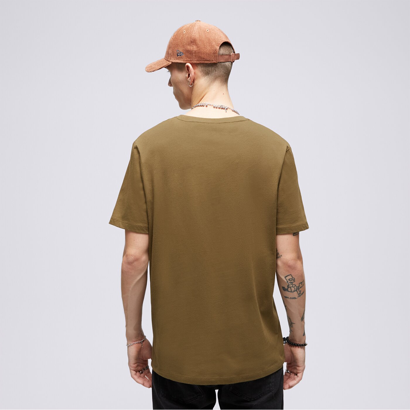 TIMBERLAND T-SHIRT SMALL LOGO PRINT LOGO TEE Khaki