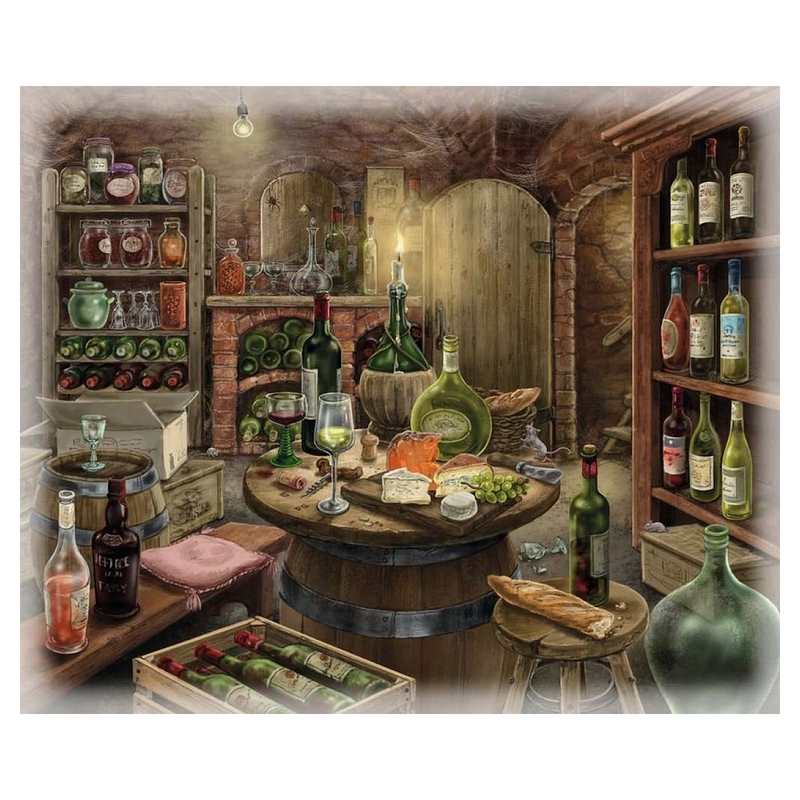 Puzzle escape Cave à vin manoir 99 pièces