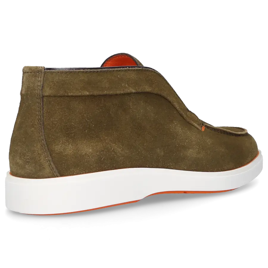 Santoni - Stiefeletten DESERT BOOT Veloursleder - grün
