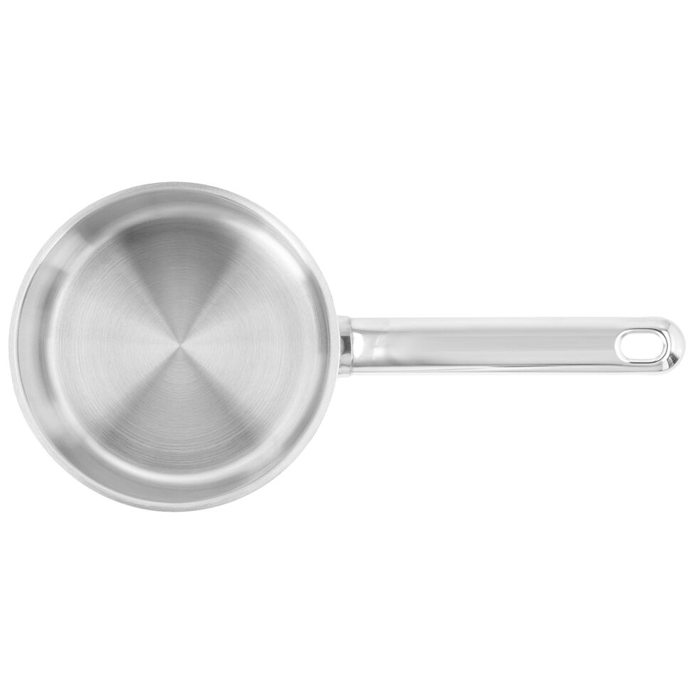 Stieltopf ohne Deckel 14 cm, 18/10 Edelstahl, Silber