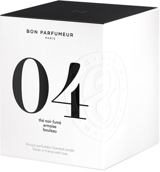 BON PARFUMEUR Home Line Candle 04 Black Tea, Mugwort, Birch Duftkerze