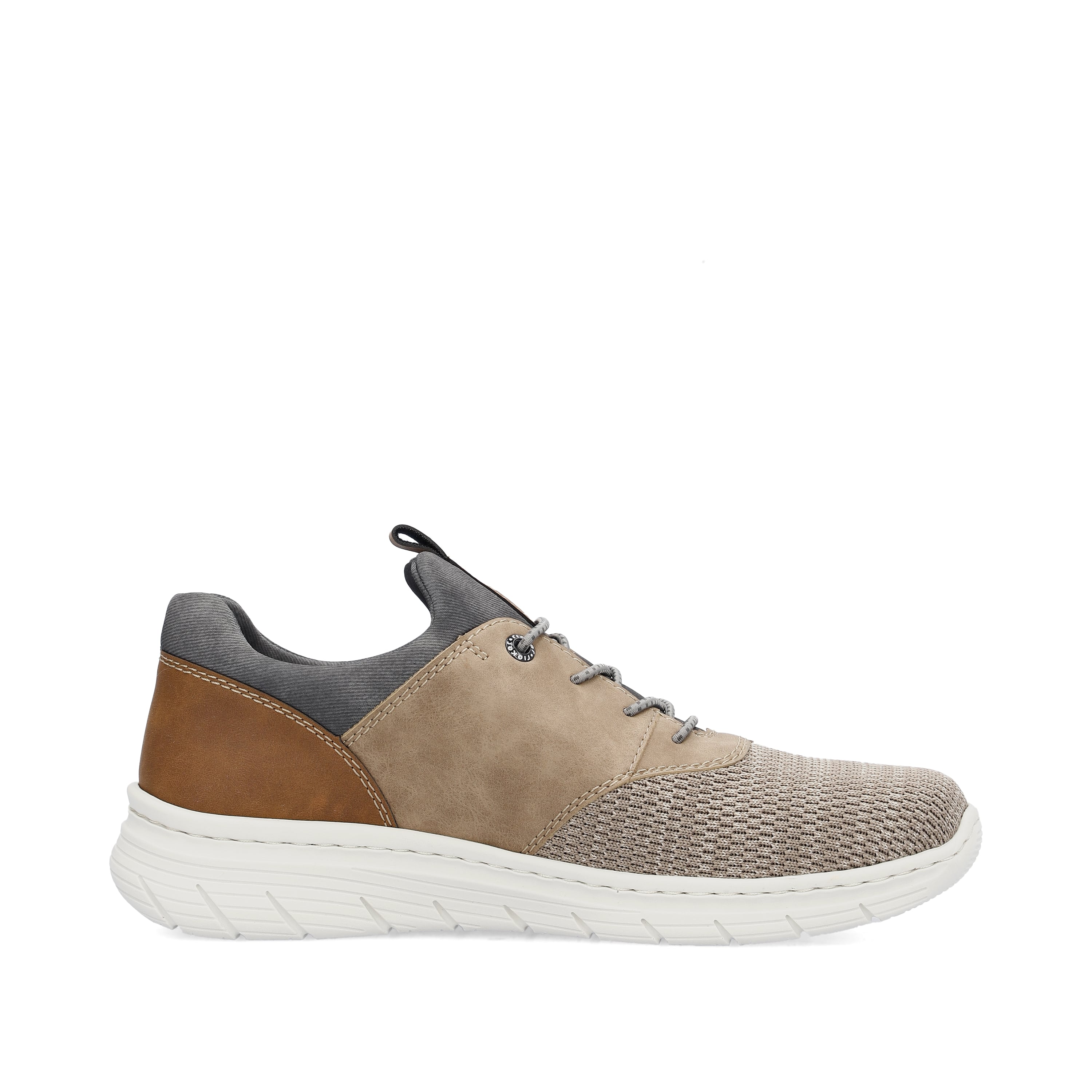 Rieker Herren Slipper braun-beige