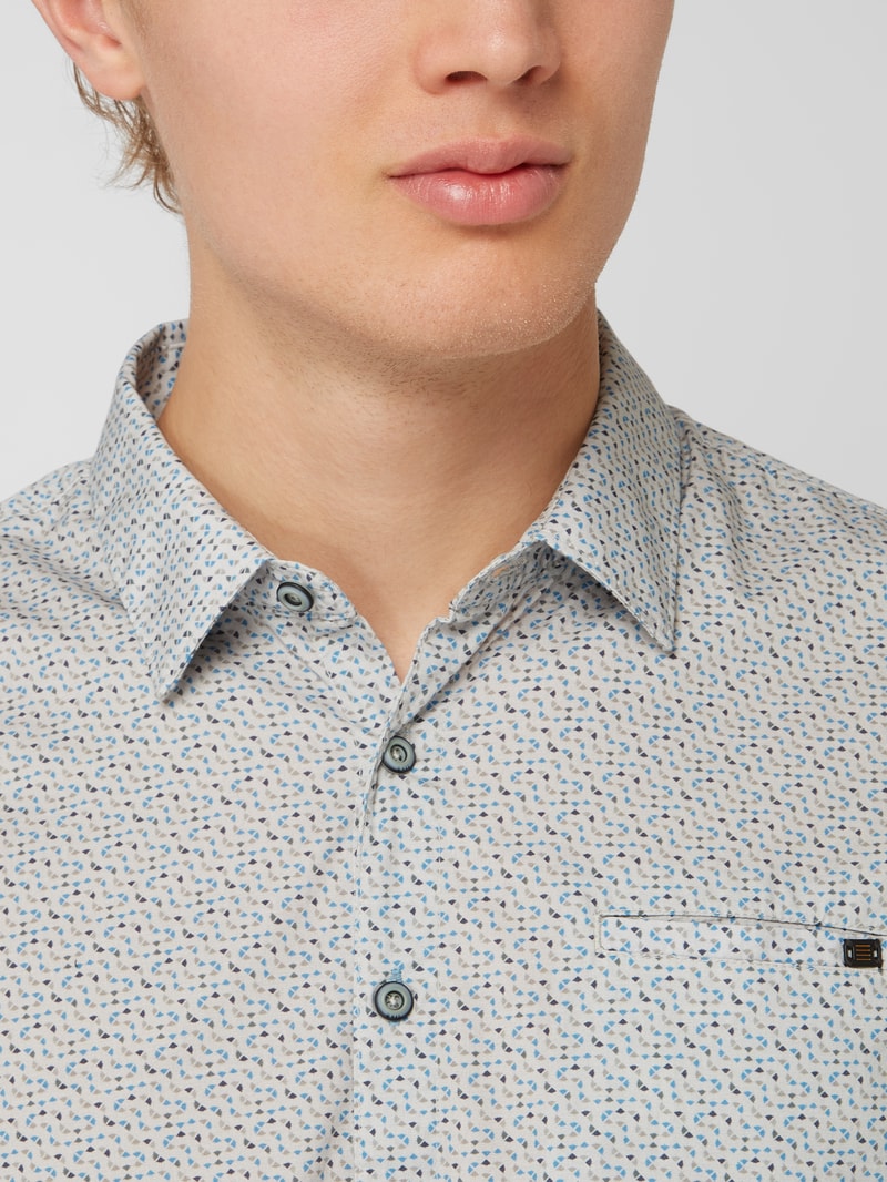 Regular Fit Freizeithemd mit Stretch-Anteil in offwhite