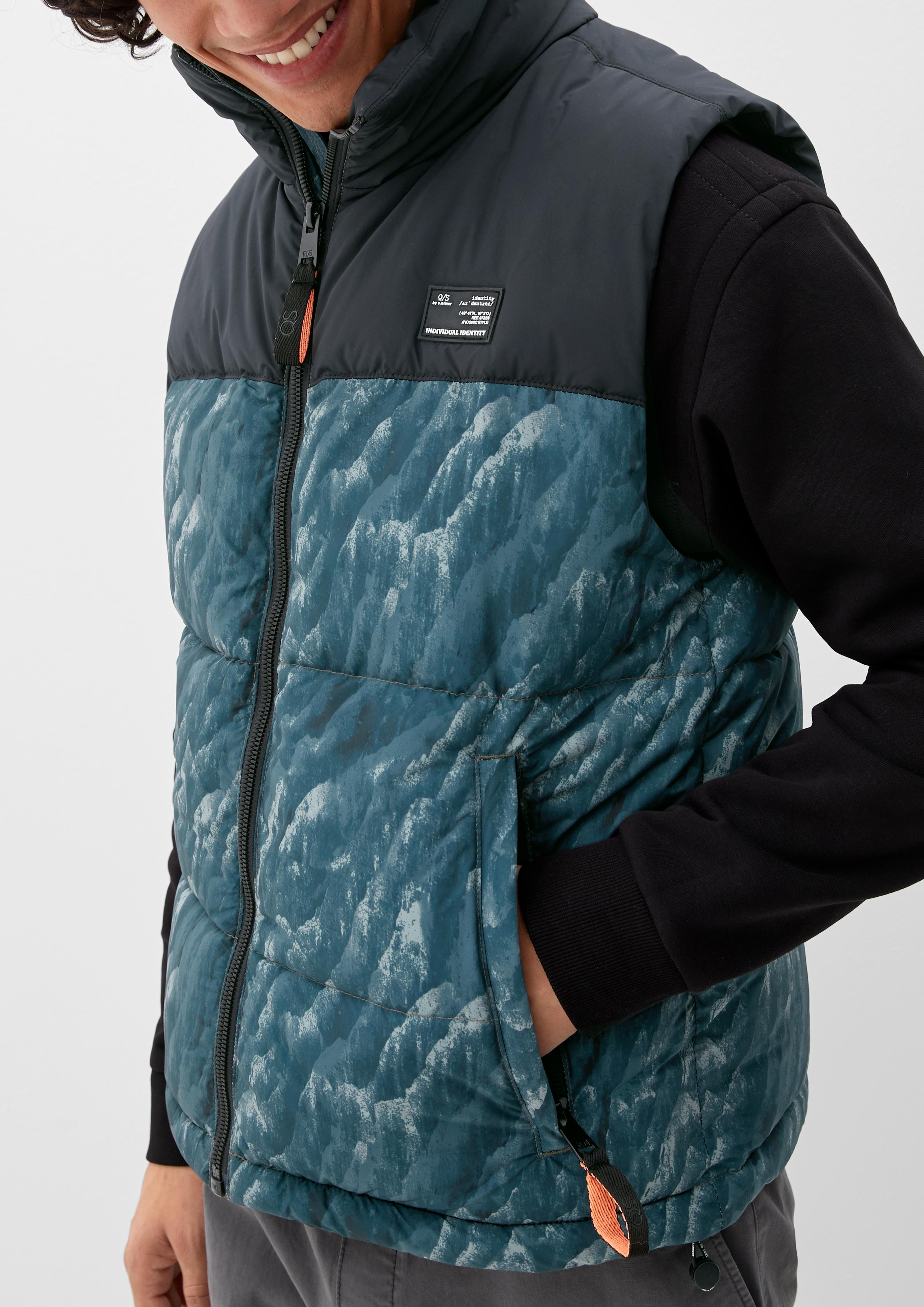 Warm wattierte Steppweste  2117456-79A0