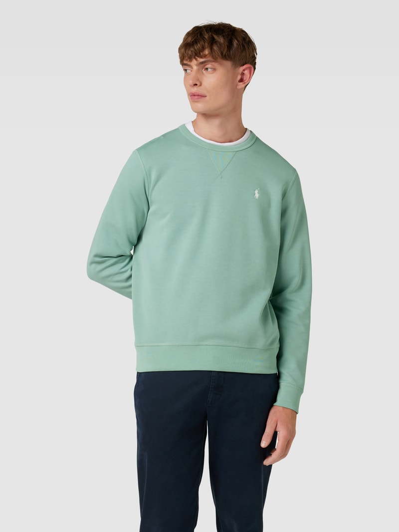 Sweatshirt mit Rundhalsausschnitt in lindgrün
