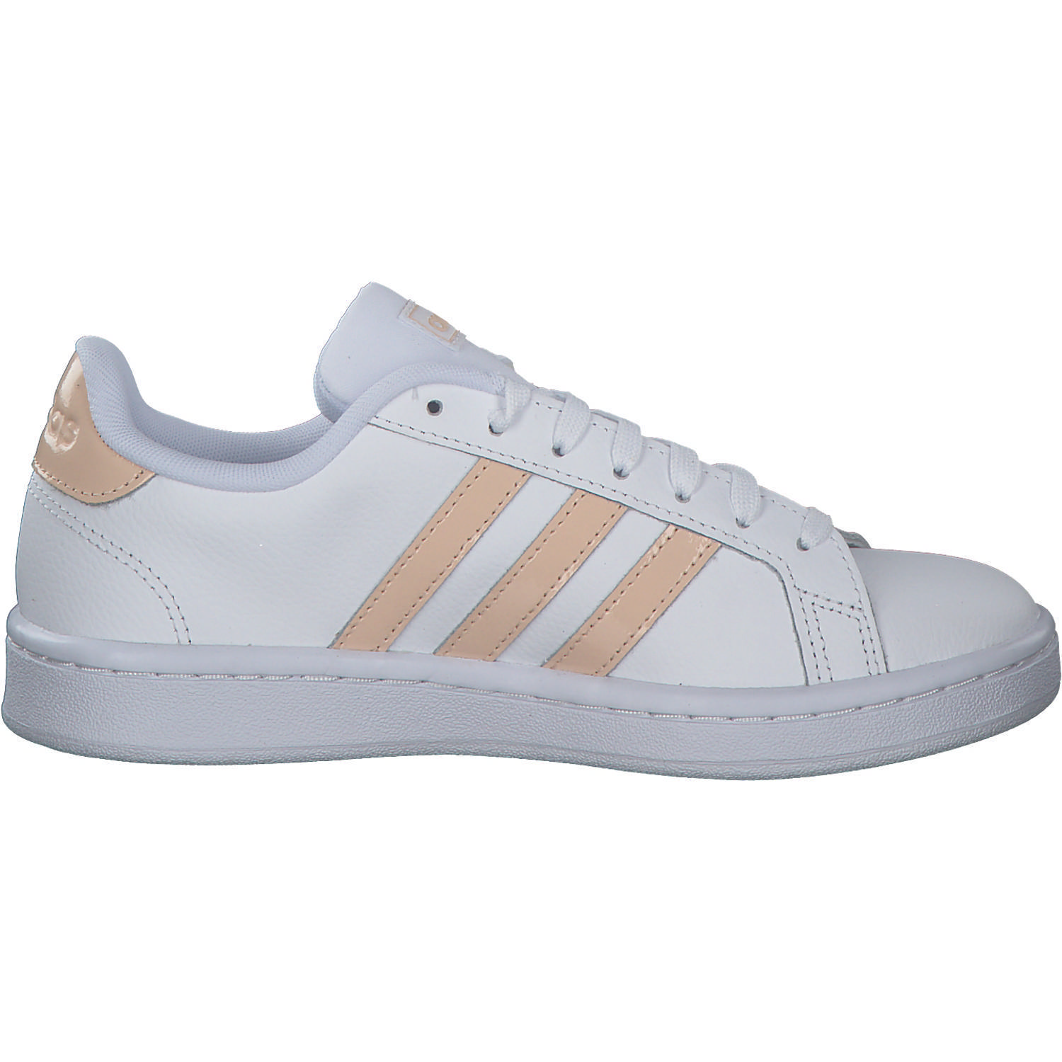 Adidas Core Grand Court, Sneakers Low, Damen, weiß lachs