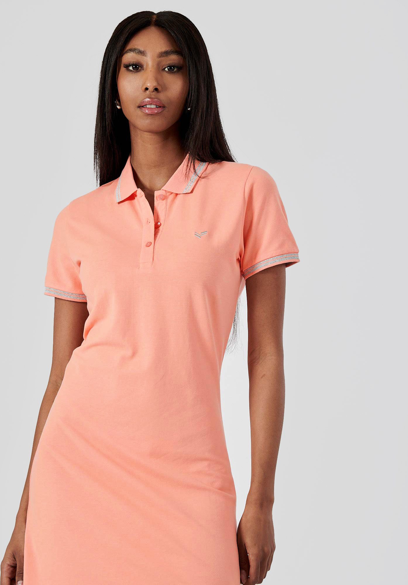 JULIX  Robe polo corail Femme