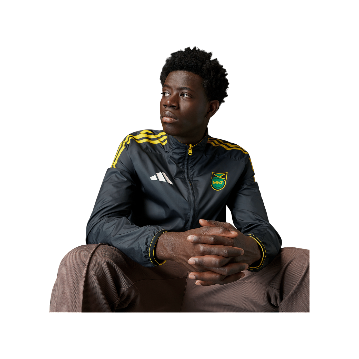 adidas Jamaica Anthem Jacke Gelb