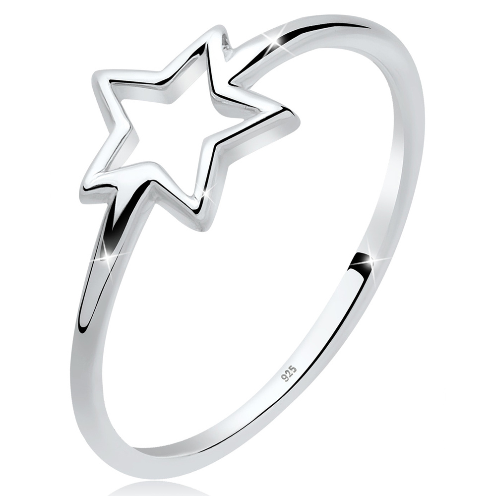 Elli Elli Bague Trendsymbol Stern 925er Sterling Silber Bague