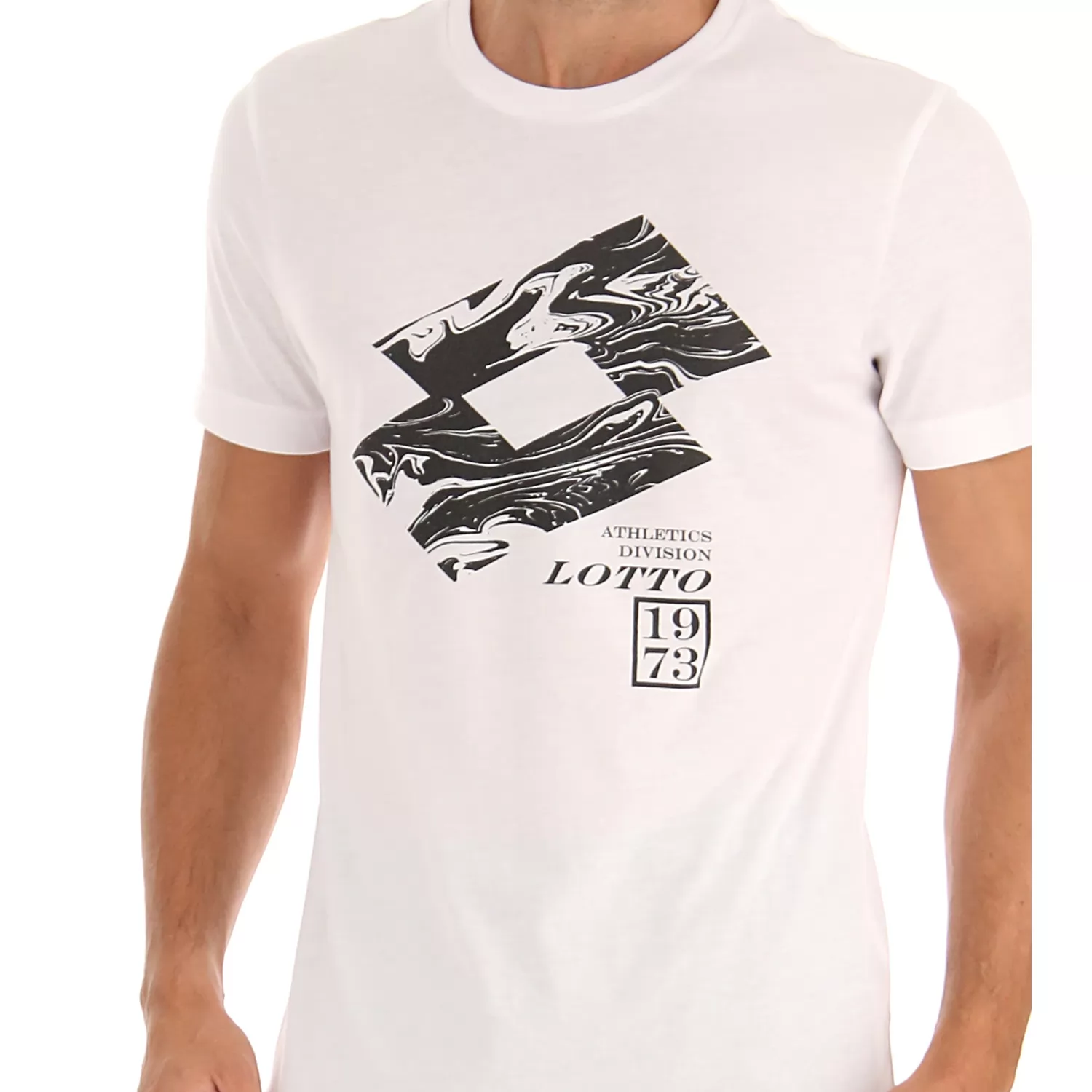 T-SHIRT LOSANGA V LJUSVIT
