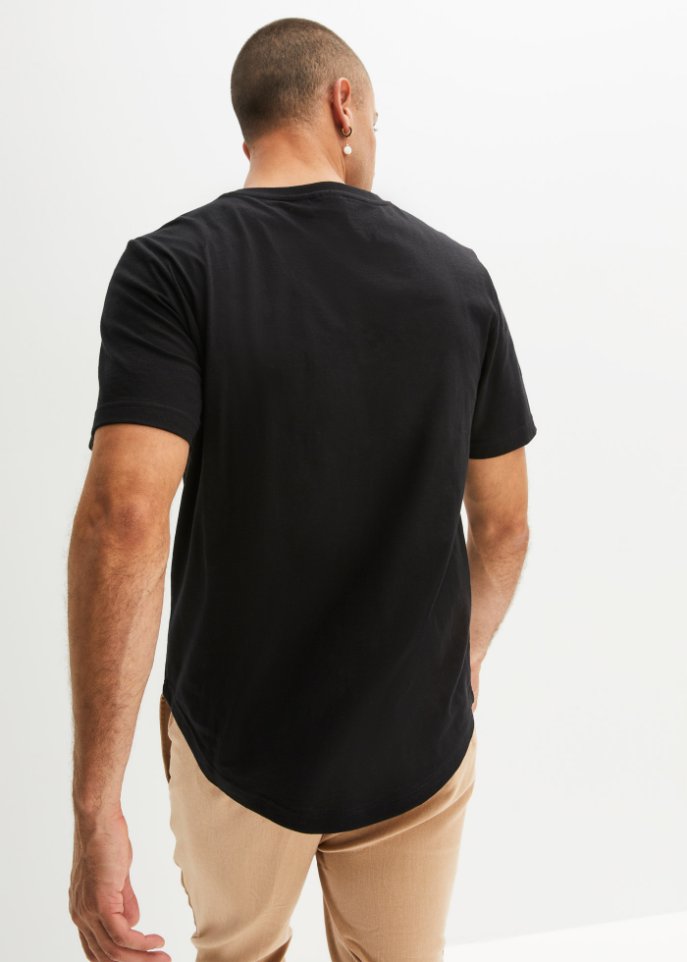 T-Shirt aus Bio Baumwolle mit Brusttasche (2er Pack)