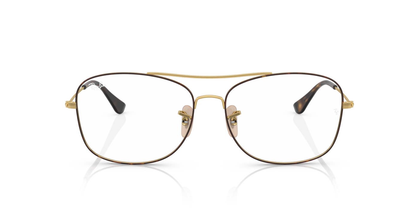 RB6499 OPTICS - Havana strălucitoare pe auriu