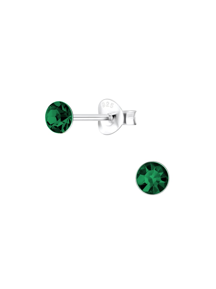 Alexander York Ohrringe, Ohrstecker-Set KRISTALL 4 mm in 925 Sterling Silber, 8-tlg. günstig kaufen onesize