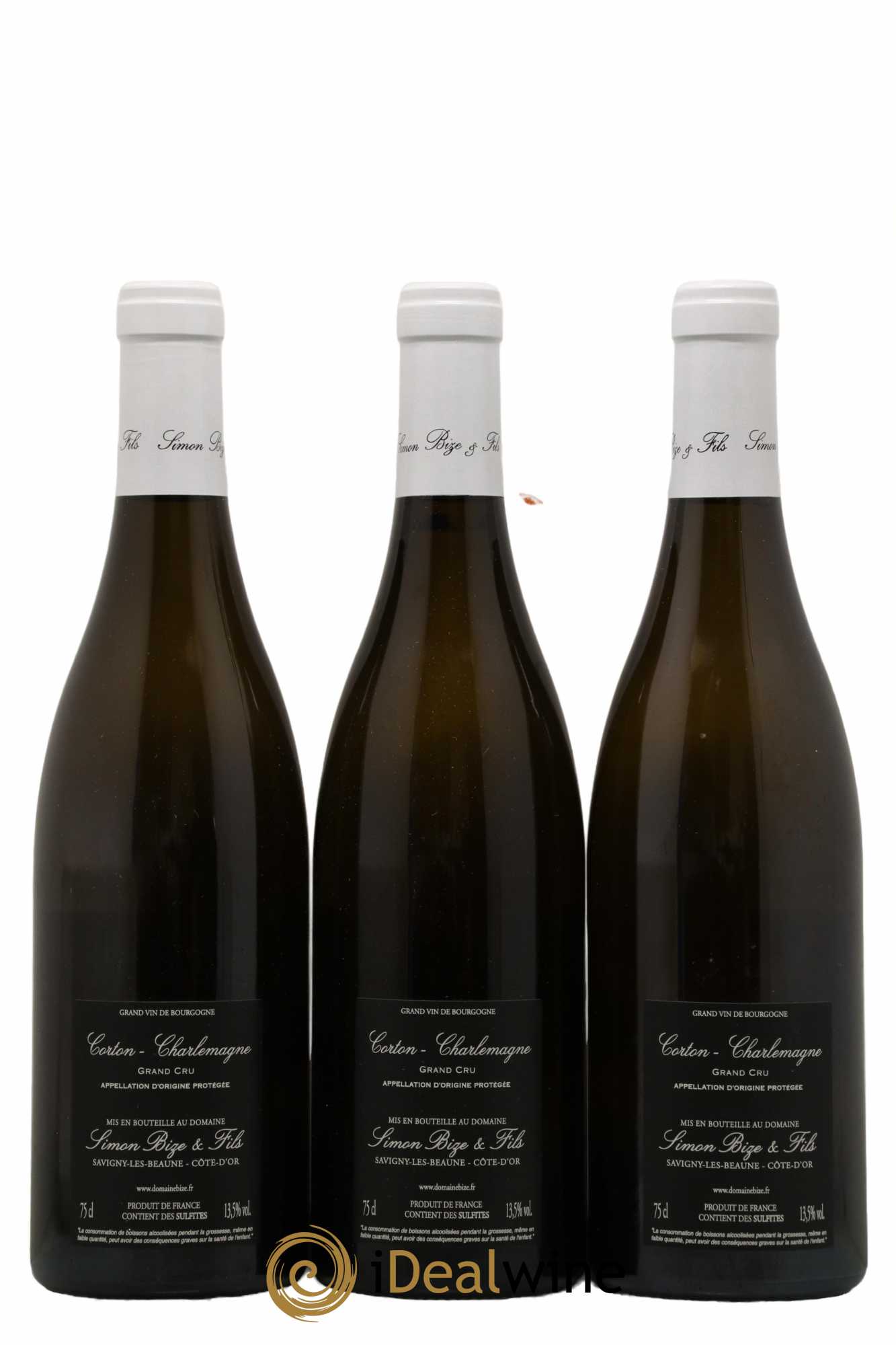 Corton-Charlemagne Grand Cru Simon Bize & Fils  2018 - Lot de 3 Bouteilles