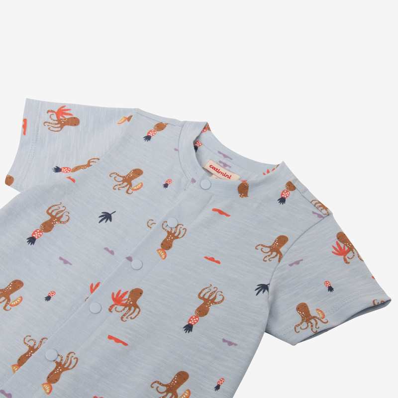 Combinaison bébé garçon octopus bleu Catimini
