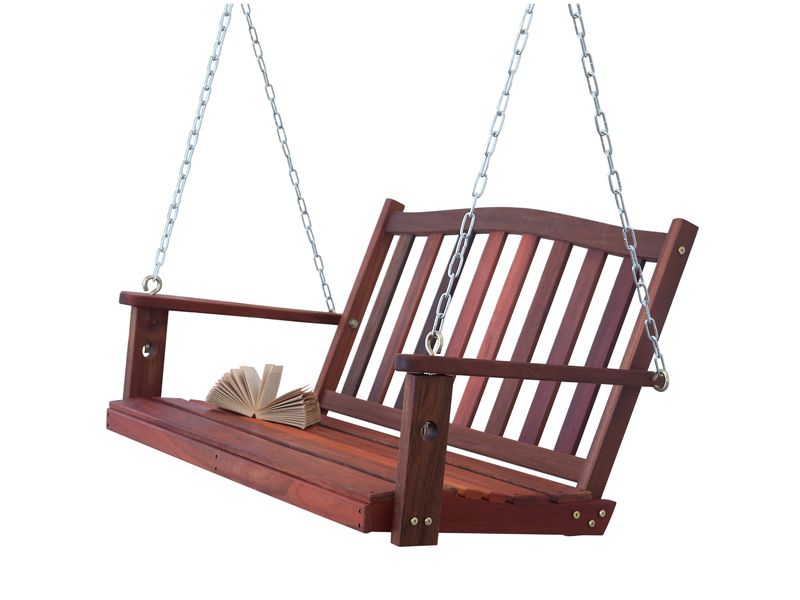 MaximaVida Jackson 120 cm Holz-Schaukelbank