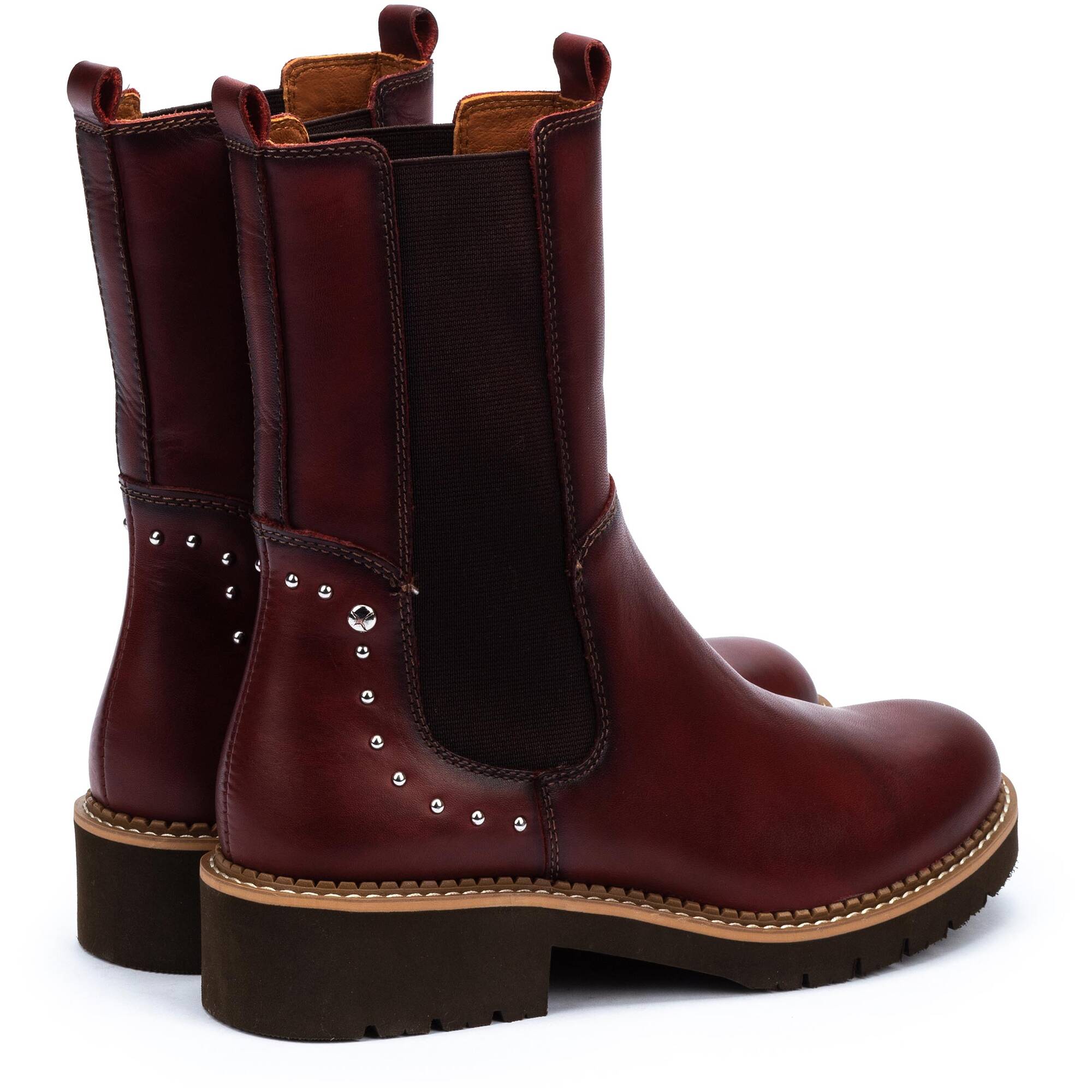 Damskie skórzane buty Pikolinos Vicar - CLAY
