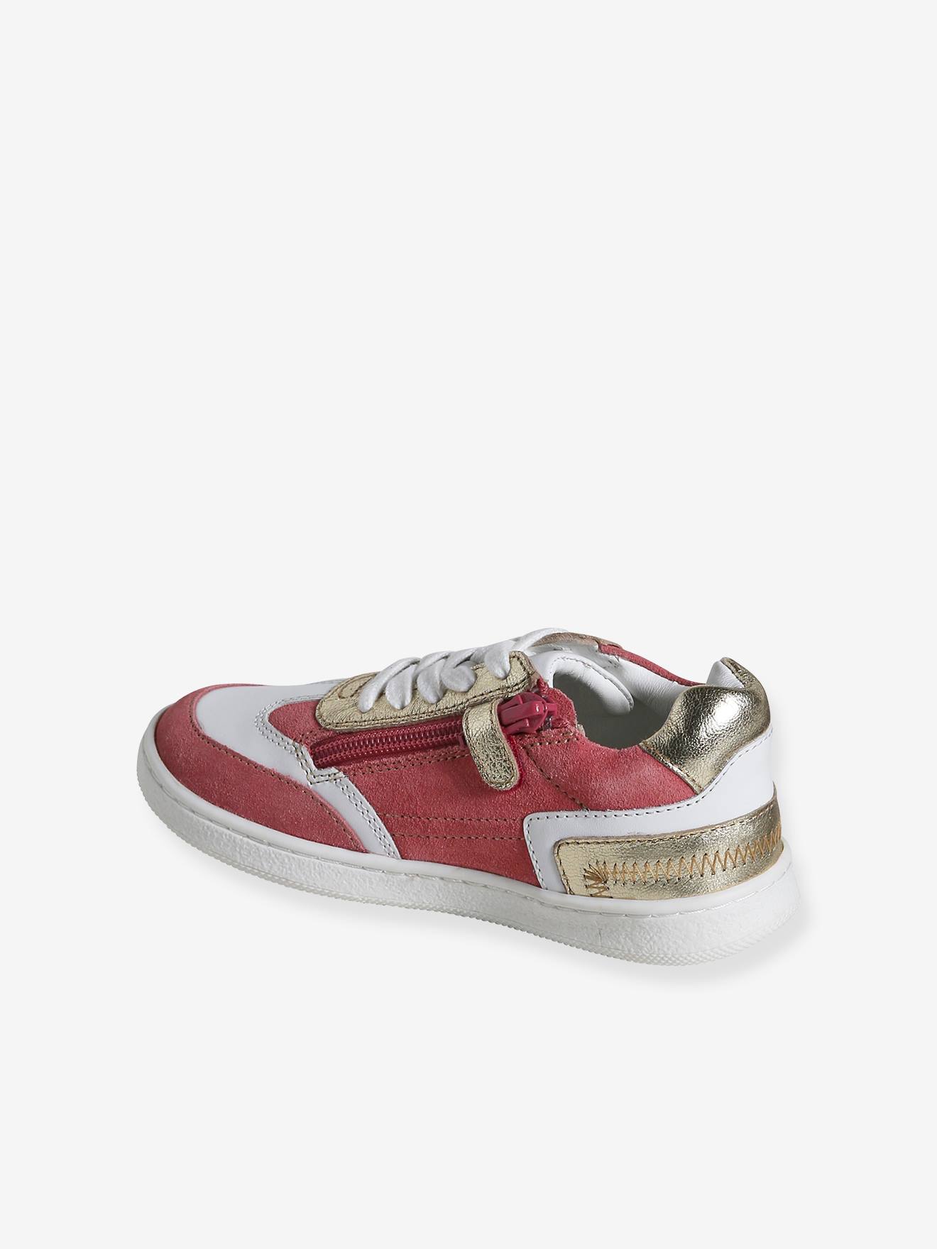 Vertbaudet Mädchen Sneakers mit Anziehtrick - set beige