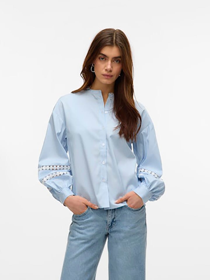 Vero Moda Bluse in Hellblau günstig kaufen