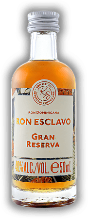 Ron Esclavo Gran Reserva Rum 0,05 Liter Ron Esclavo Gran Reserva Rum 0,05 Liter Gereift in der Dominikanischen Republik. 0,05	 Liter - Vol 40%