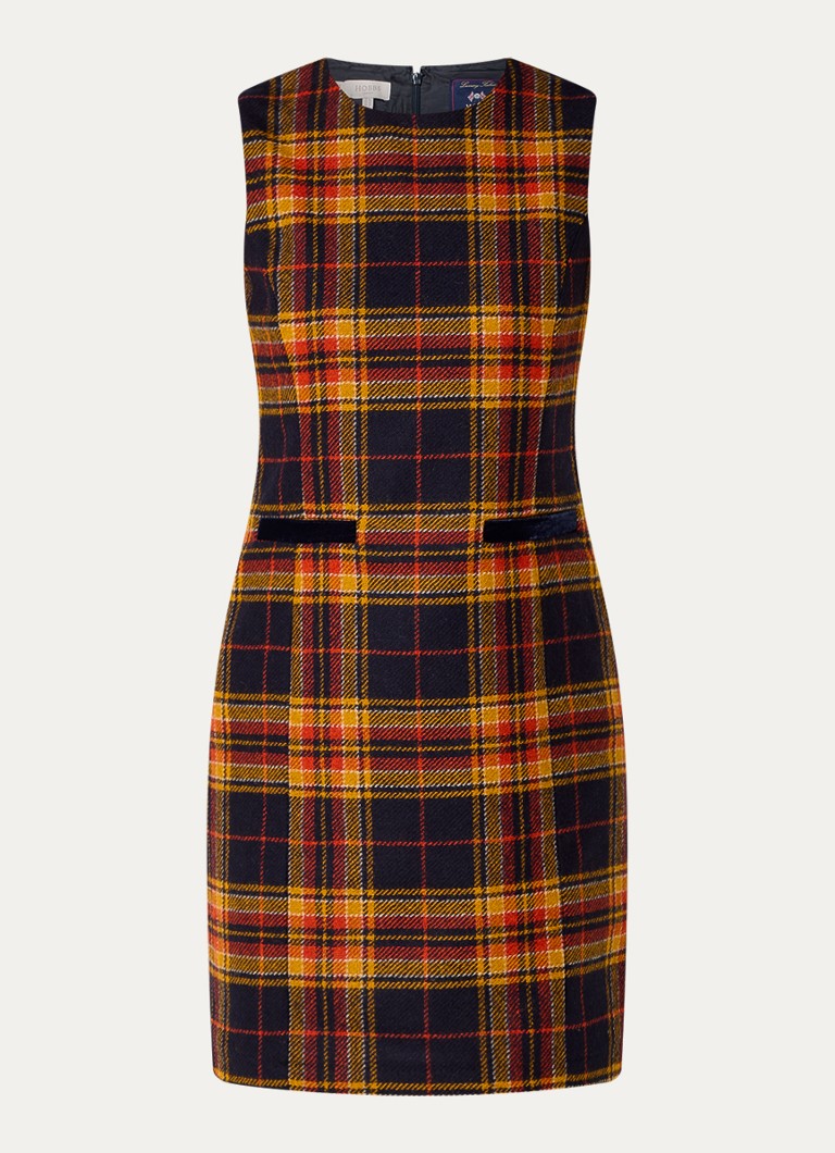 Rochie mini Hobbs Margot Check din lână