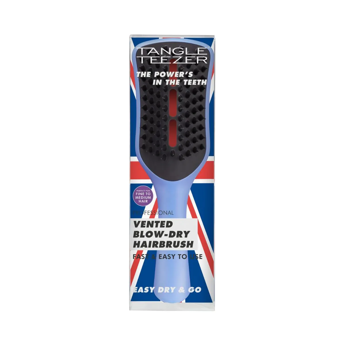Βούρτσα στεγνώματος μαλλιών Tangle Teezer Easy Dry&Go σε μέντα/μαύρο χρώμα