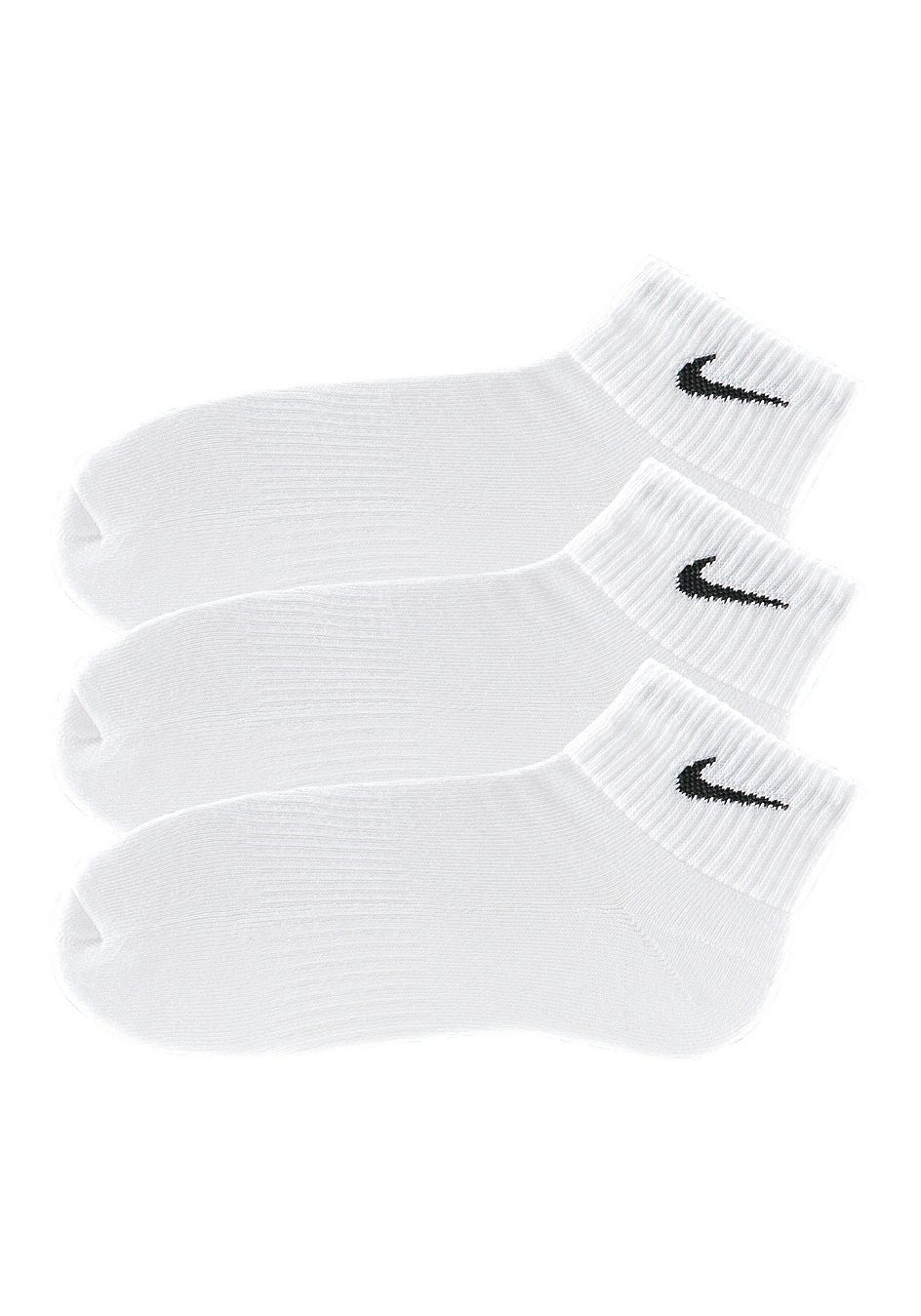 Nike Kurzsocken (3-Paar) mit weichem Frottee