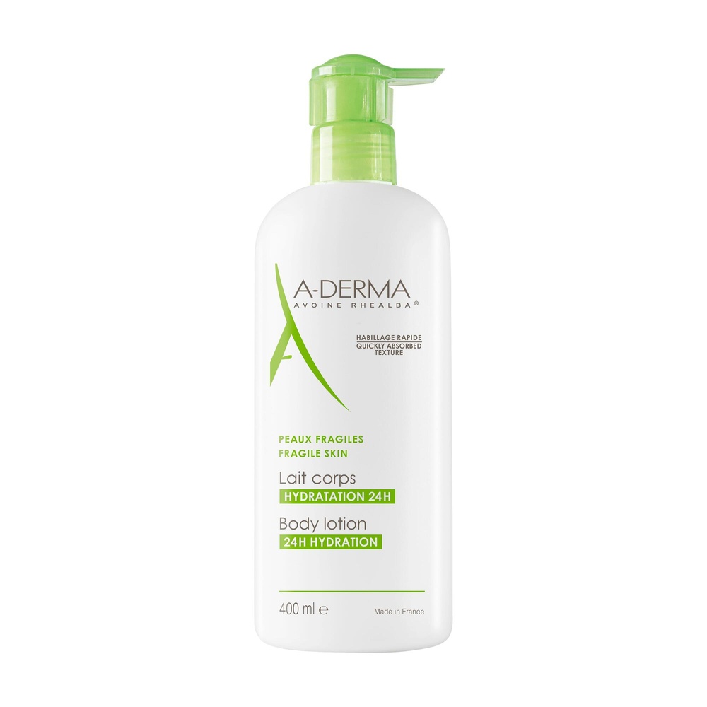 A-Derma Les indispensables Lait Corps hydratantPompe 400ml Lait corps